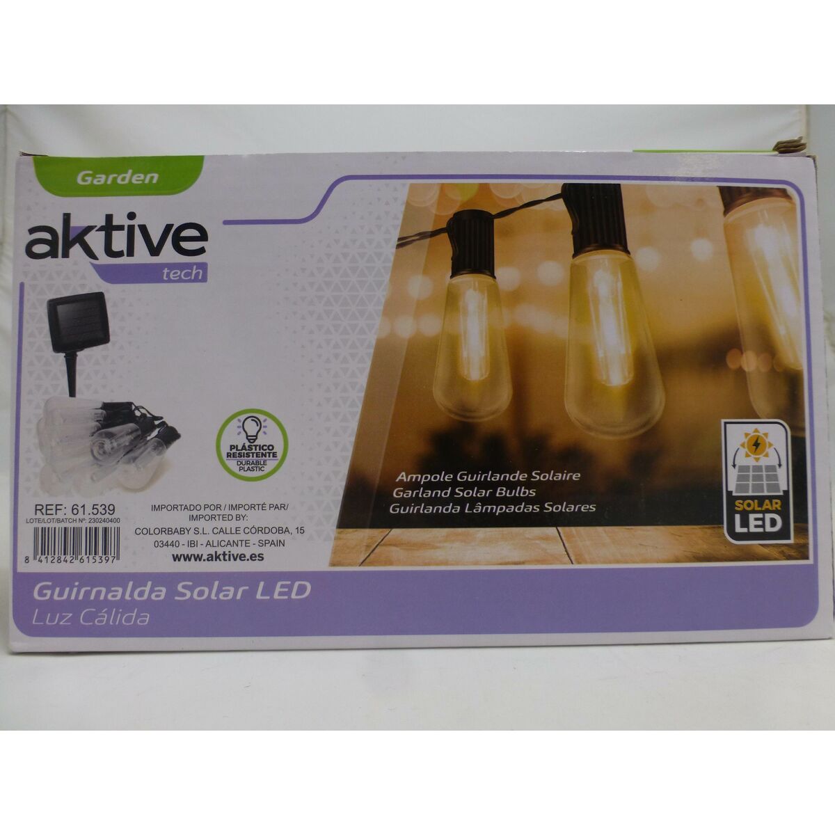 Wreath of LED Lights Aktive LED 200 x 11 x 4 cm (6 Units)