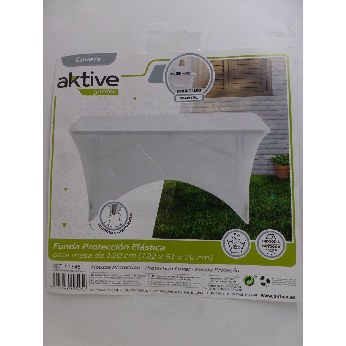 Protective Case Aktive White 122 x 76 x 61 cm Table Accessories Cars Road (6 Units)