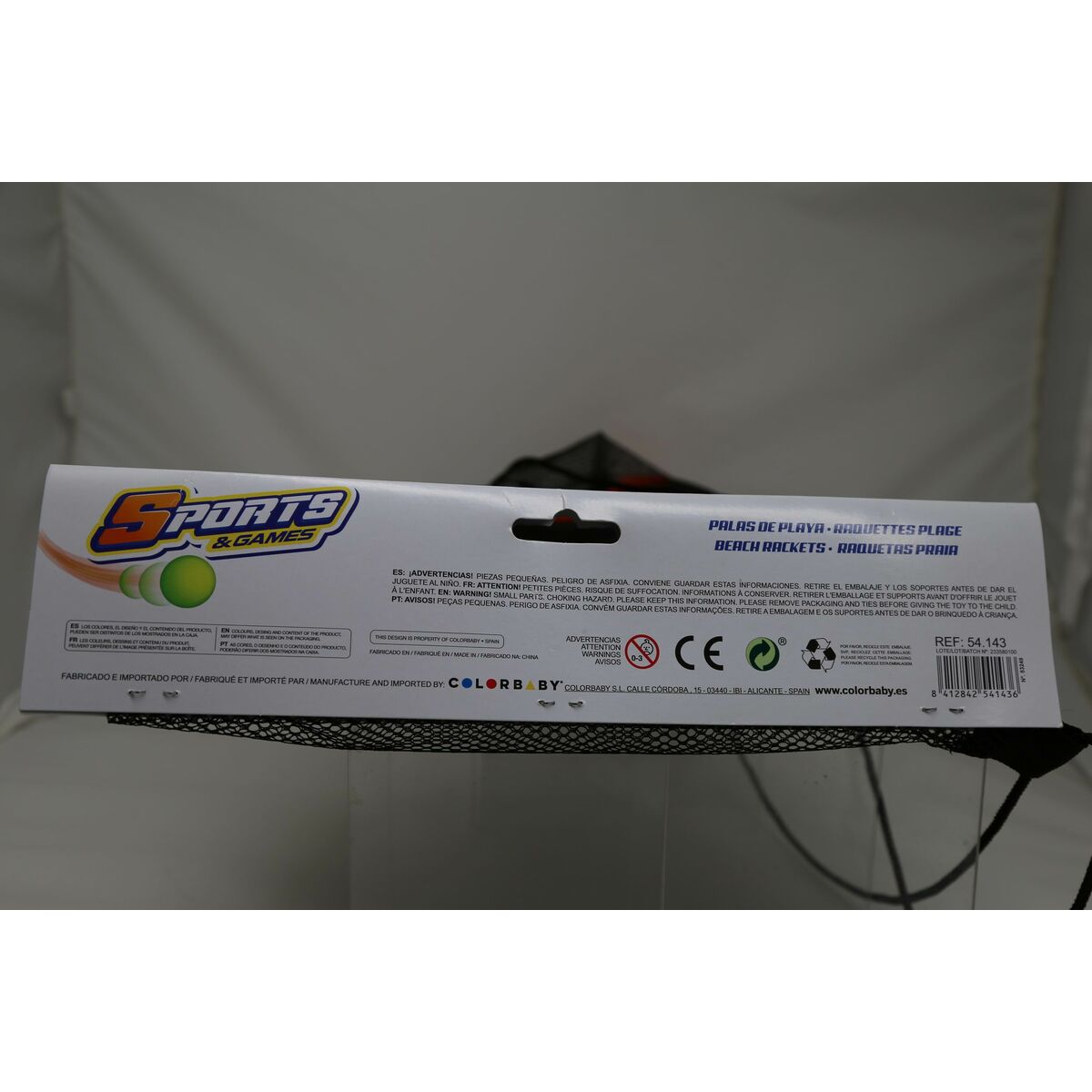 Beach Spades with Ball Colorbaby Neoprene Plastic (6 Units)