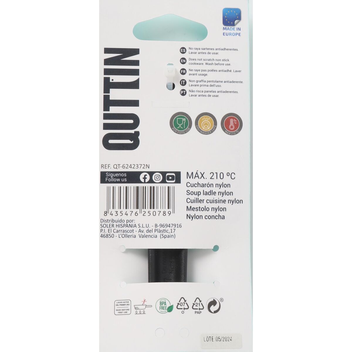 Ladle Quttin   Nylon 29 x 8 cm (24 Units)