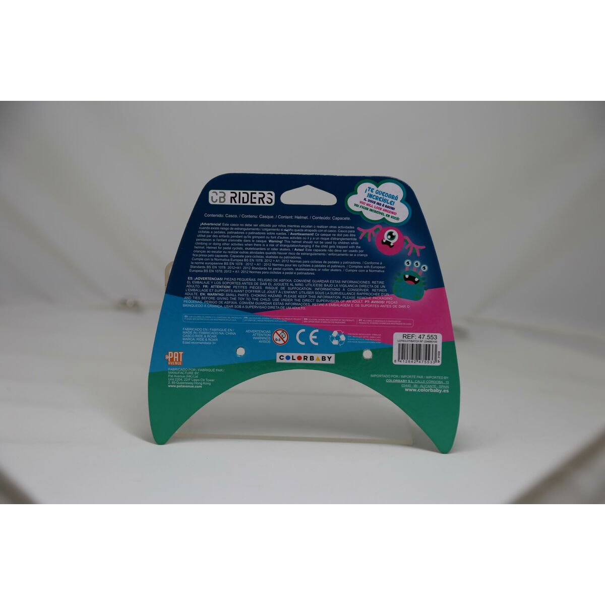 Baby Helmet Colorbaby Monster (4 Units)