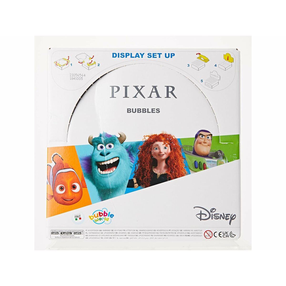 Bubble blower Pixar 60 ml 3,8 x 11,5 x 3,8 cm (216 Units)