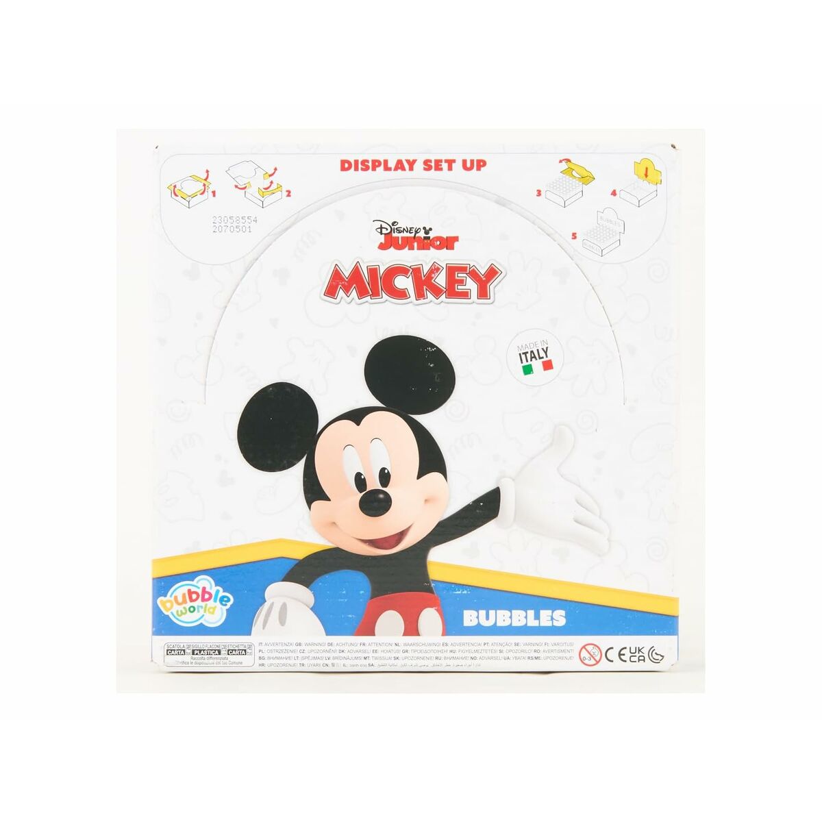 Bubble blower Mickey Mouse 60 ml 3,8 x 11,5 x 3,8 cm (216 Units)