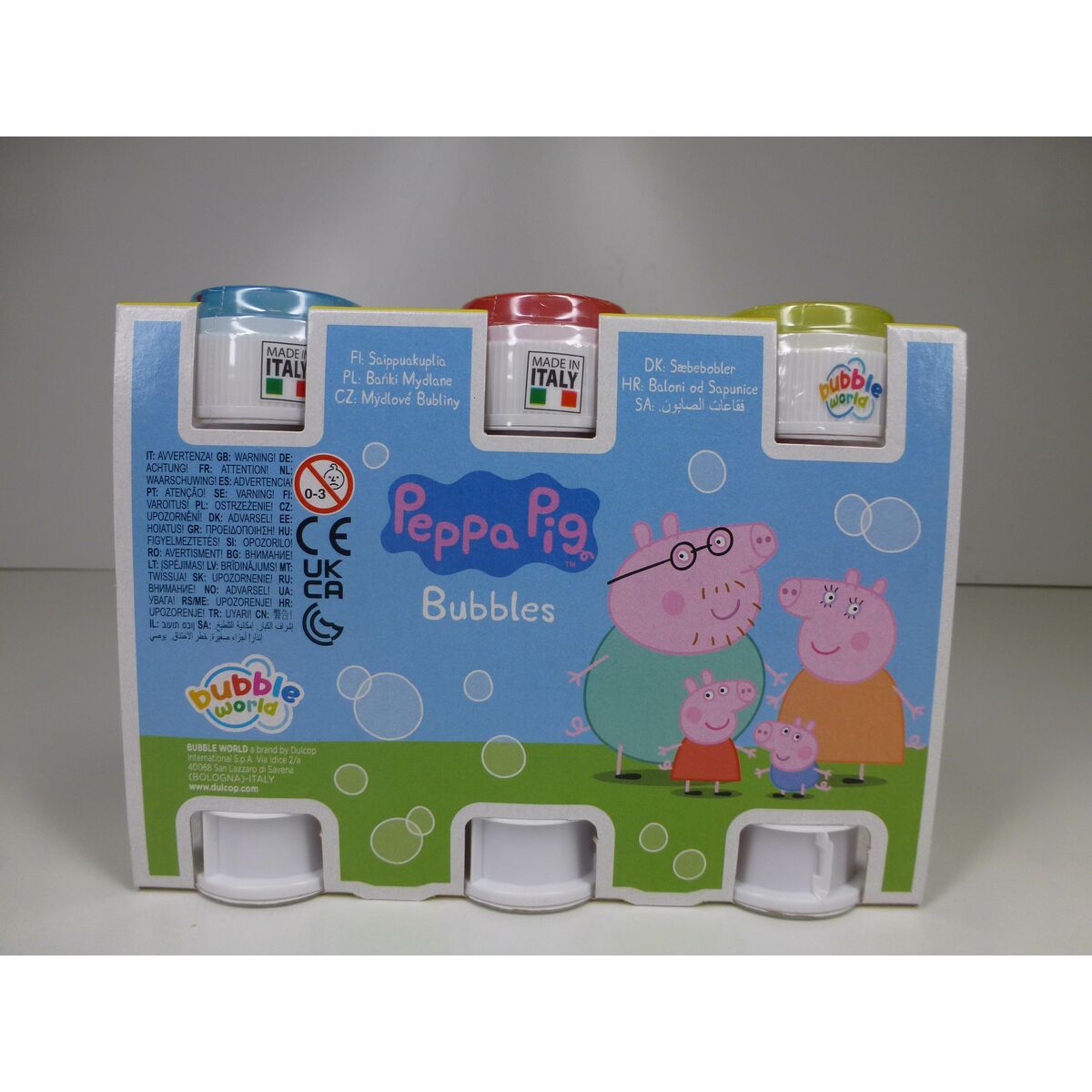Bubble blower set Peppa Pig 3 Pieces 60 ml (24 Units)