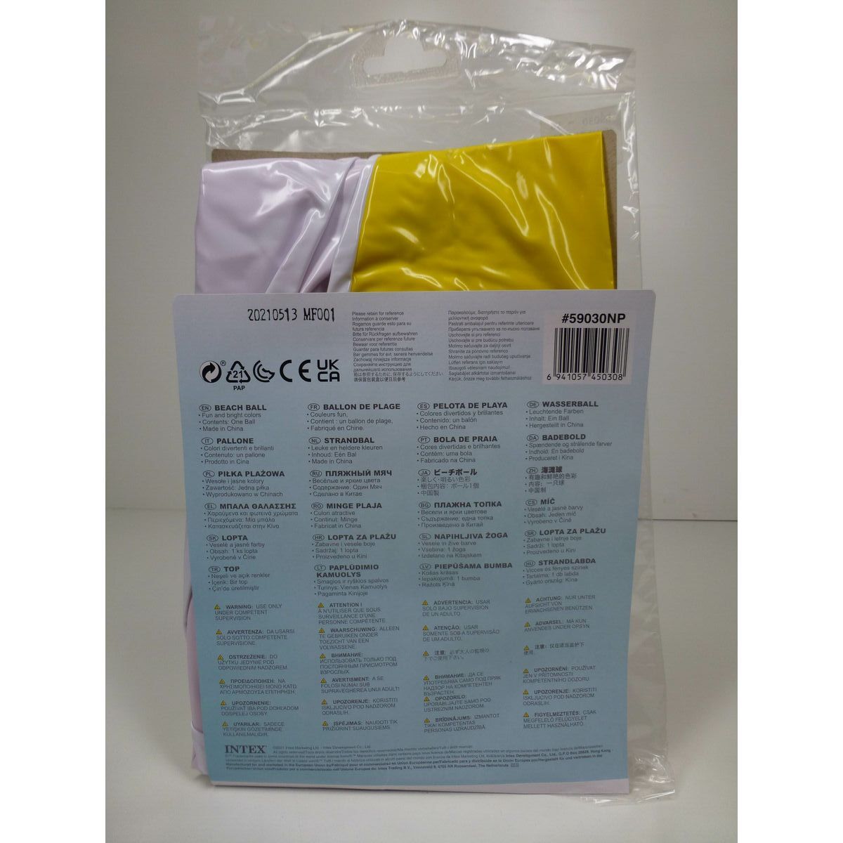Beach ball Intex Ø 61 cm PVC (36 Units)