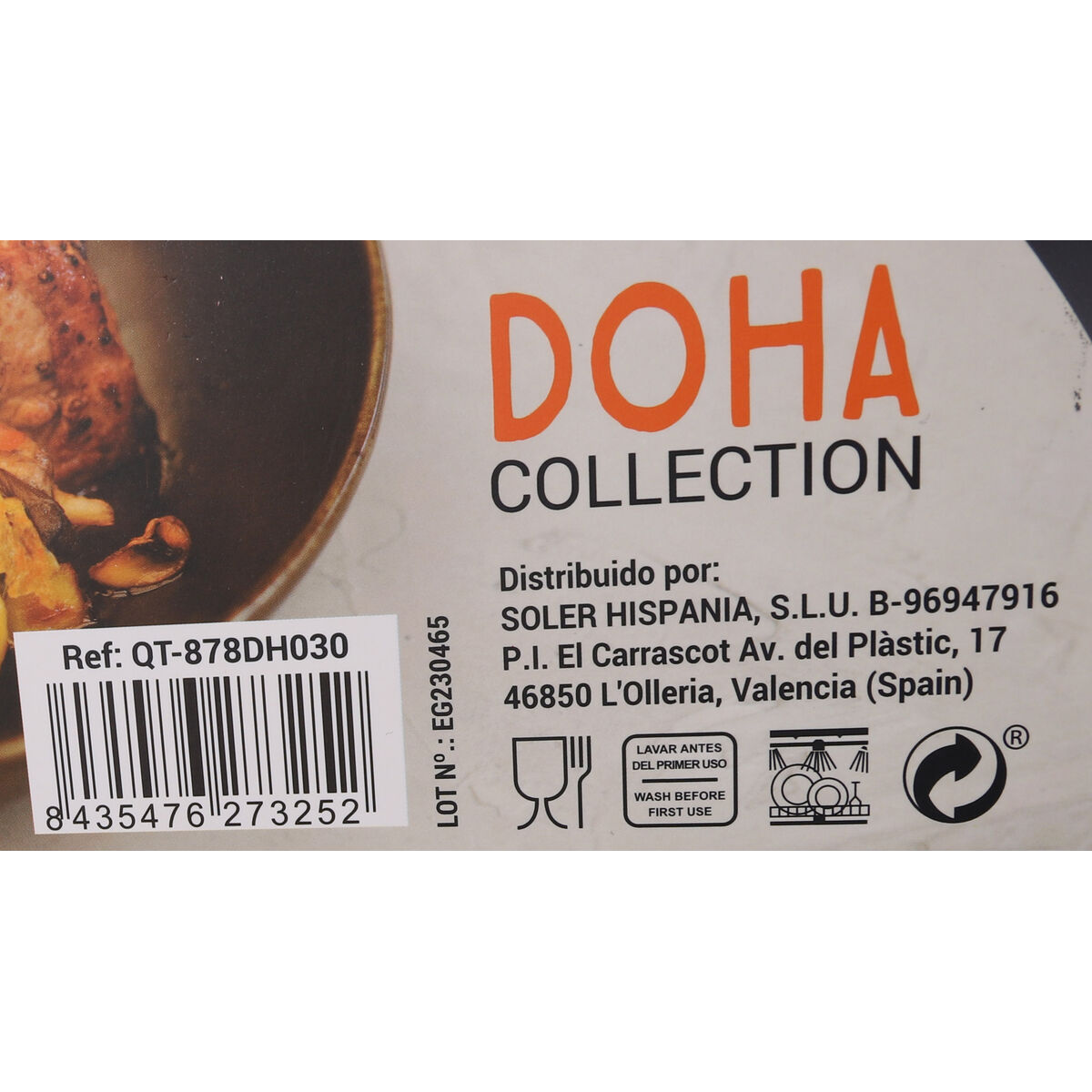 Pan Quttin Doha Toughened aluminium 53 x 30 x 6 cm (4 Units)
