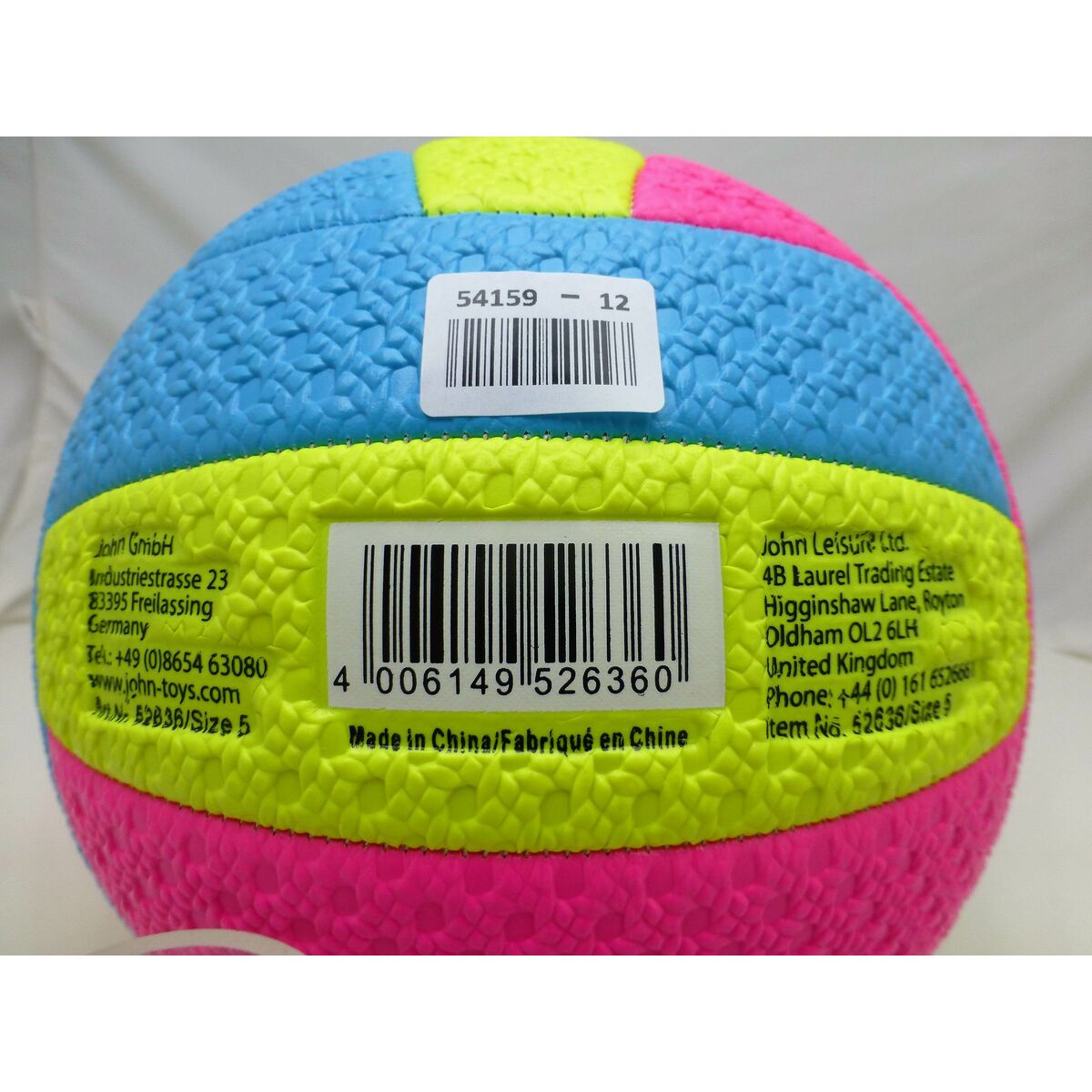 Volleyball Ball John Sports 5 Ø 22 cm (12 Units)