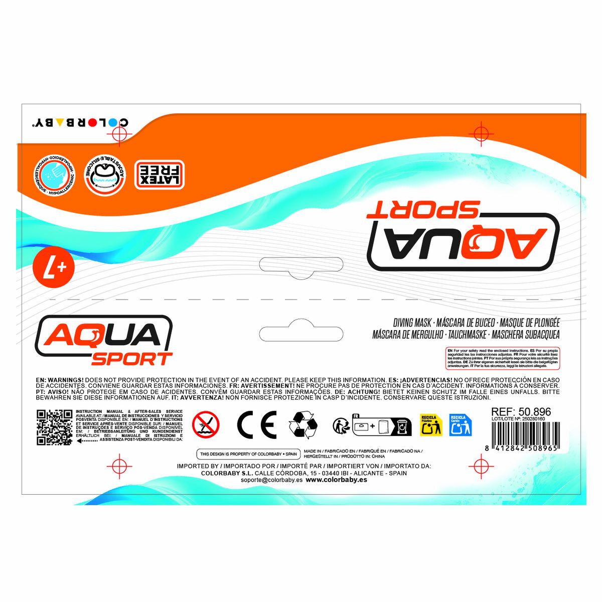 Diving mask AquaSport (24 Units)