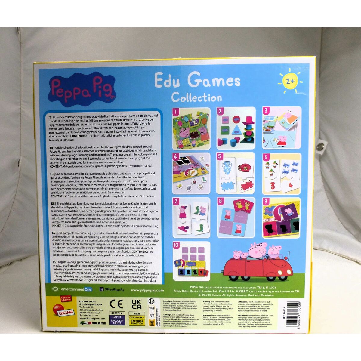 Educational Game Peppa Pig Edu Games Collection 24,5 x 0,2 x 24,5 cm (6 Units) 10-in-1