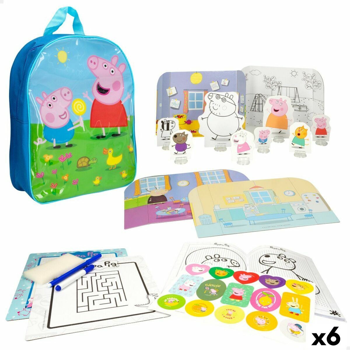 Educational Game Peppa Pig 23 x 31 x 9 cm (6 Units) Educational Game Peppa Pig 23 x 31 x 9 cm (6 Units)