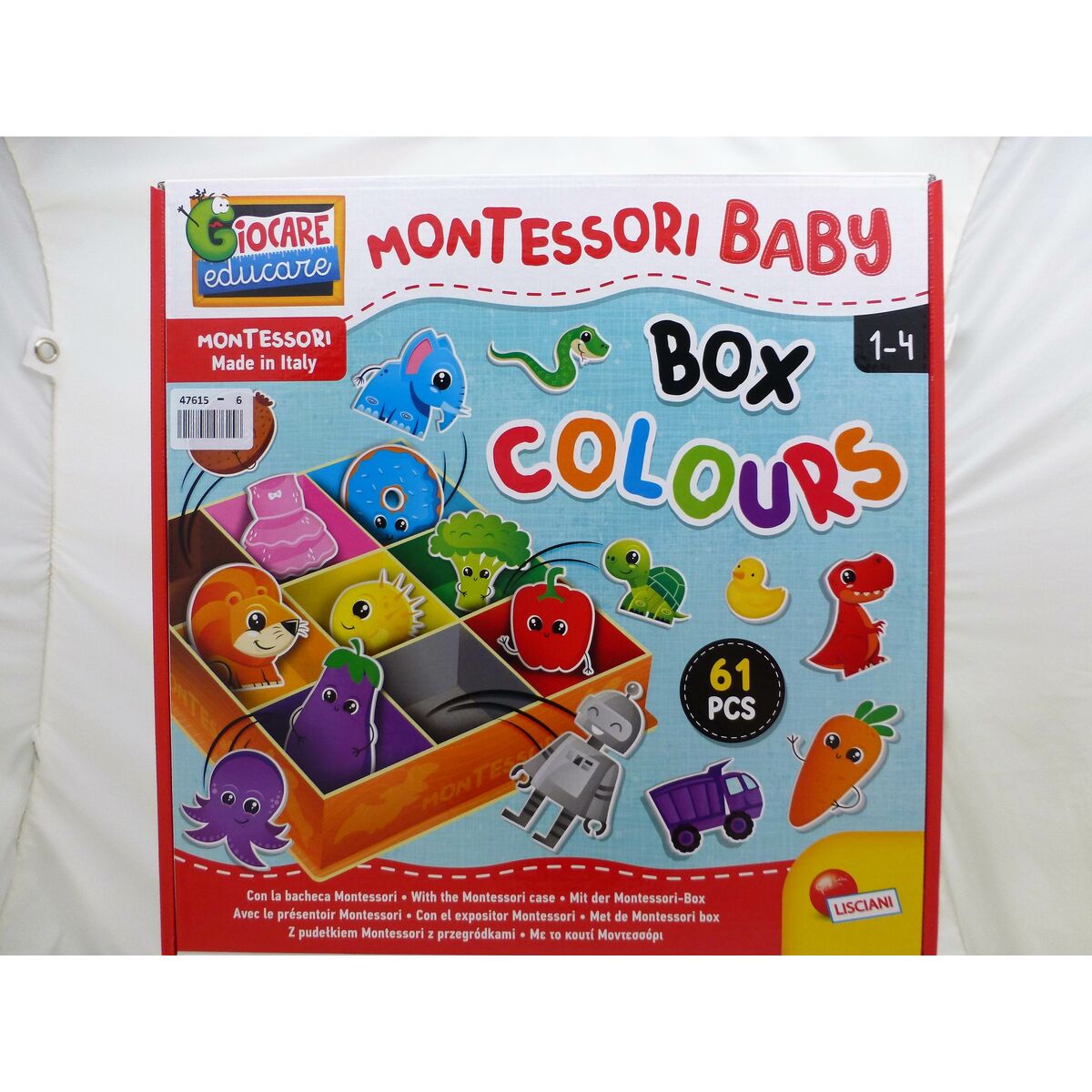 Educational Game Lisciani 26 x 6 x 26 cm Colours Montessori method 61 Pieces 6 Units