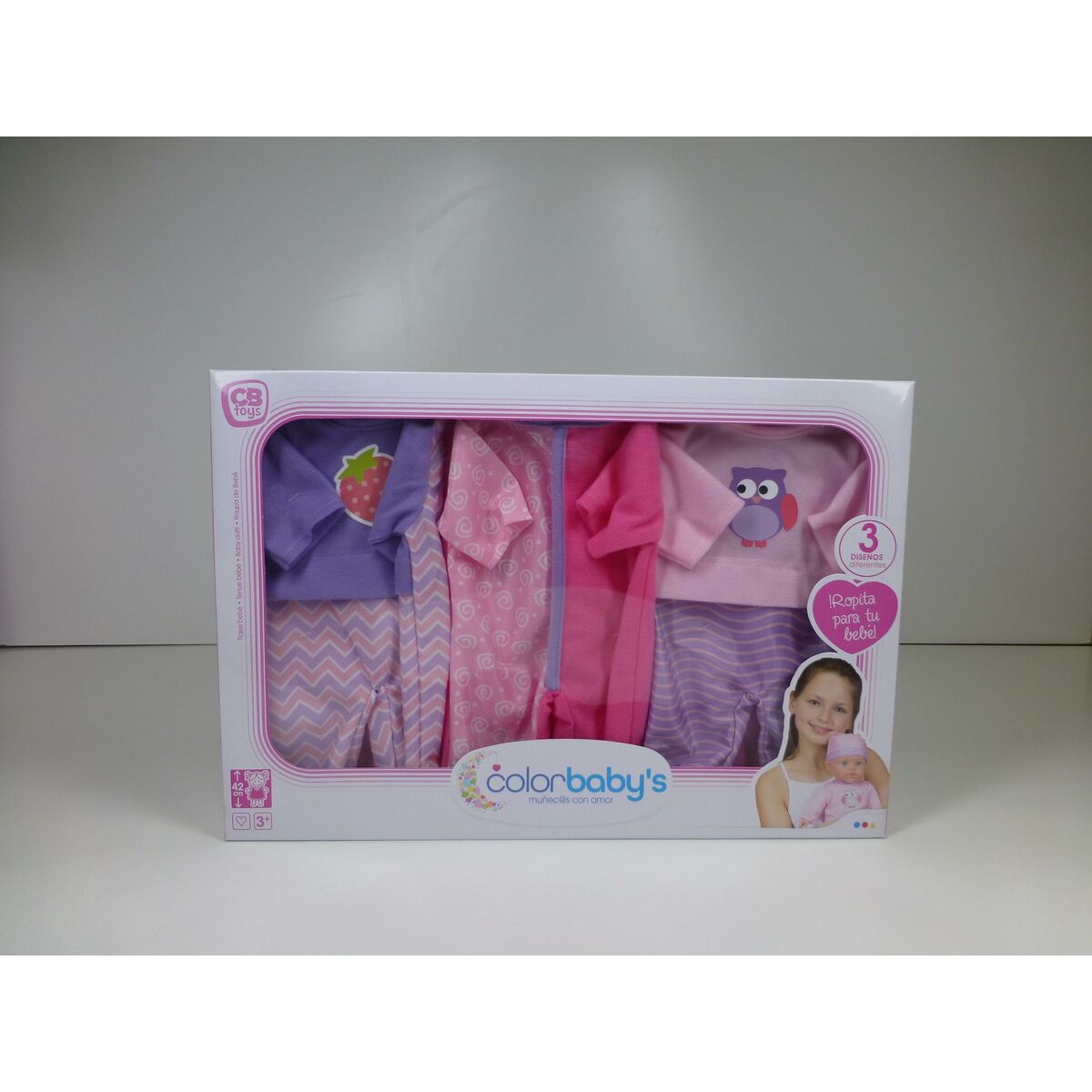 Doll’s clothes Colorbaby 3 Pieces 6 Units