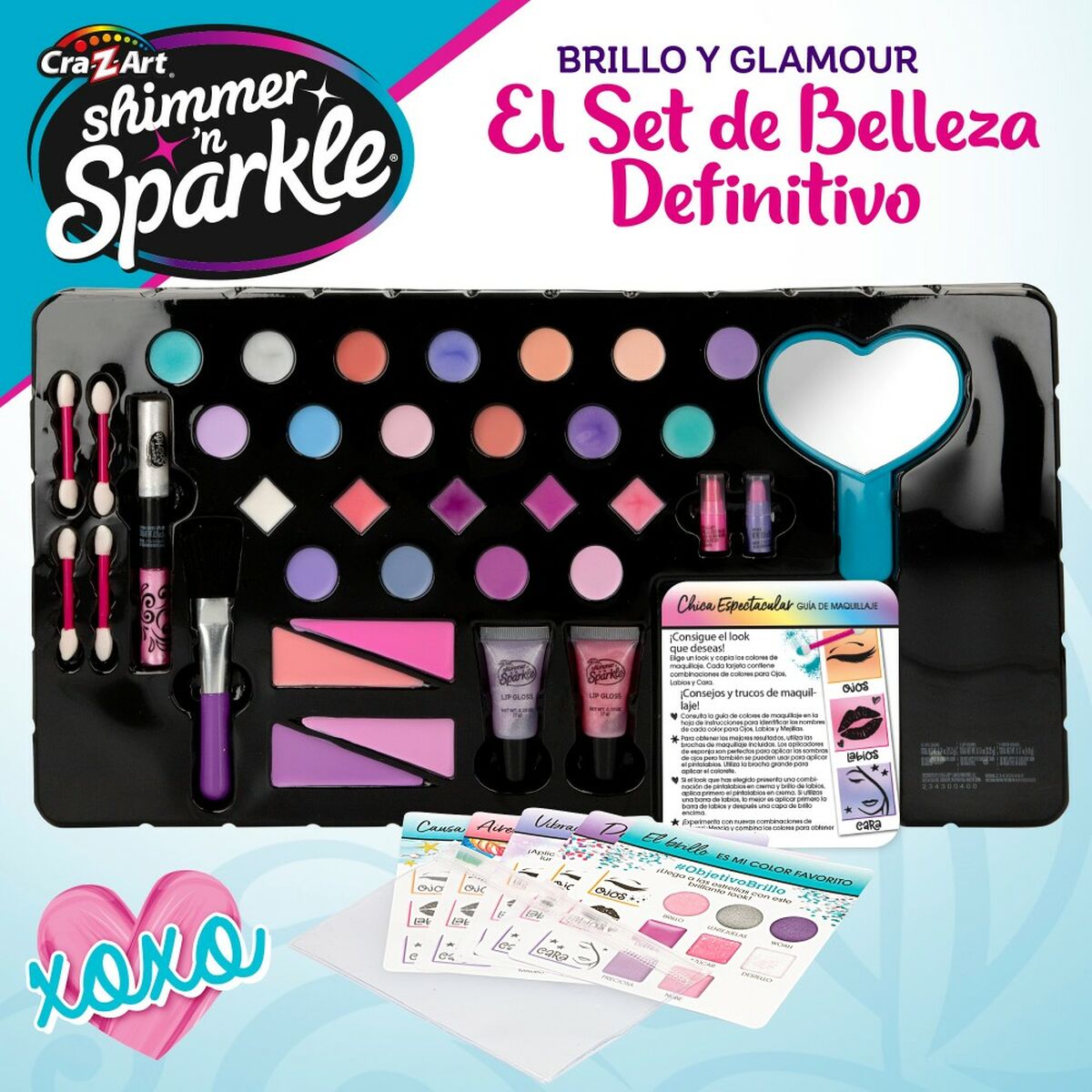 Children’s Make-up Set Cra-Z-Art Shimmer ‘n Sparkle Glitz and Glam 44,5 x 3,5 x 22,5 cm 4 Units