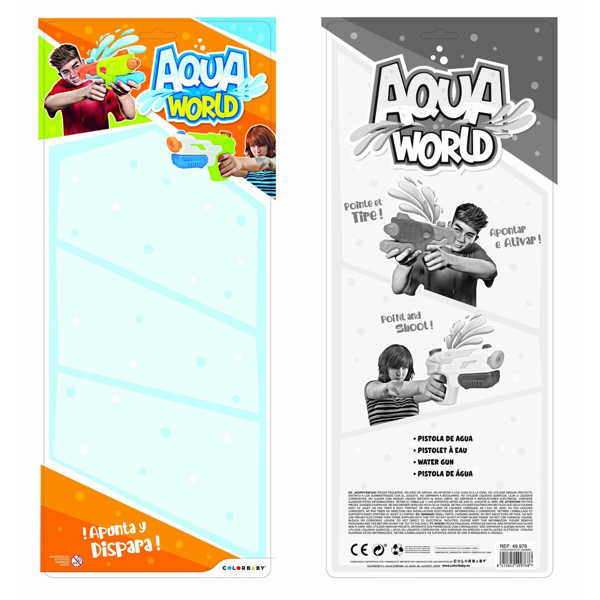 Water Pistol Colorbaby 37,5 x 20 x 5 cm (6 Units)