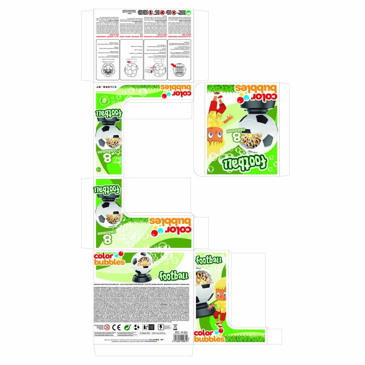 Bubble Blowing Game Colorbaby 11,5 x 15 x 11,5 cm (6 Units)