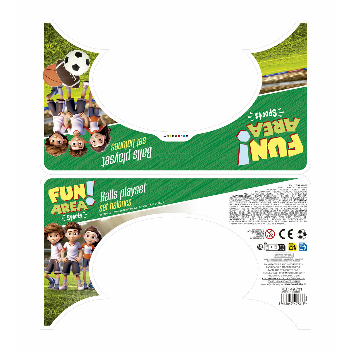 Aiming game Colorbaby 12 x 12 x 12 cm (6 Units) Aiming game Colorbaby 12 x 12 x 12 cm (6 Units)