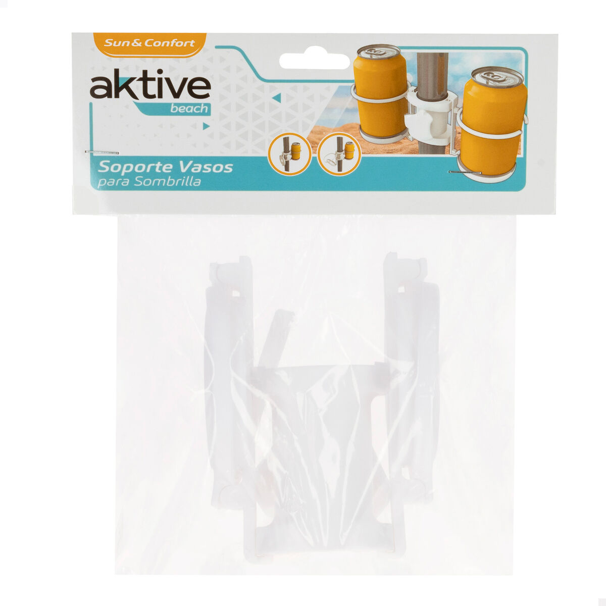 Beach Umbrella Cup Holder Aktive 23 x 12 x 8 cm (24 Units)