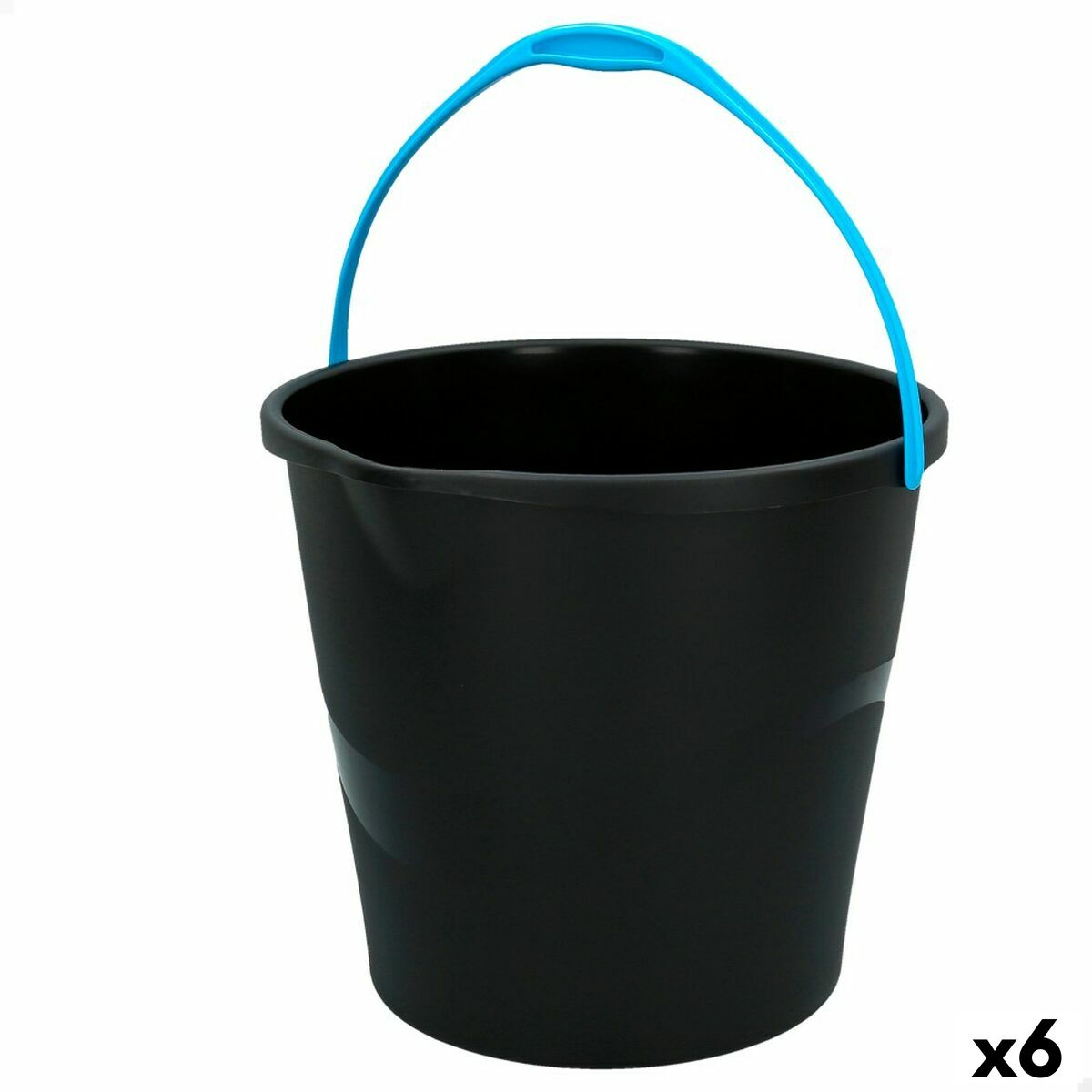 Bucket with Handle Colorbaby Black 10 L 29,5 x 26 x 28,5 cm (6 Units) Bucket with Handle Colorbaby Black 10 L 29,5 x 26 x 28,5 cm (6 Units)