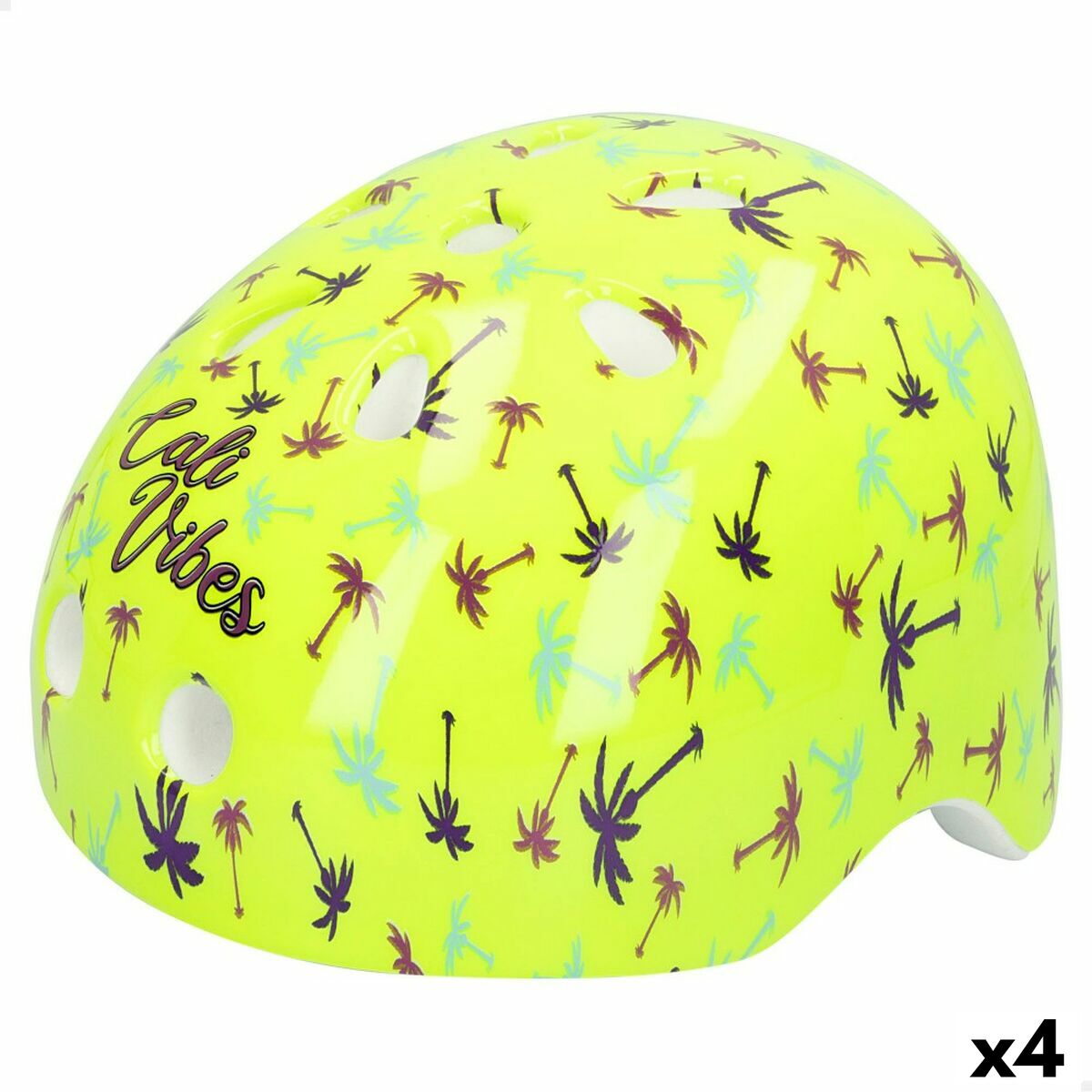 Children’s Cycling Helmet Colorbaby Neon Cali Vibes Yellow (4 Units)