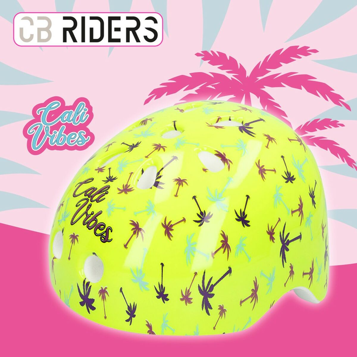 Children’s Cycling Helmet Colorbaby Neon Cali Vibes Yellow (4 Units)