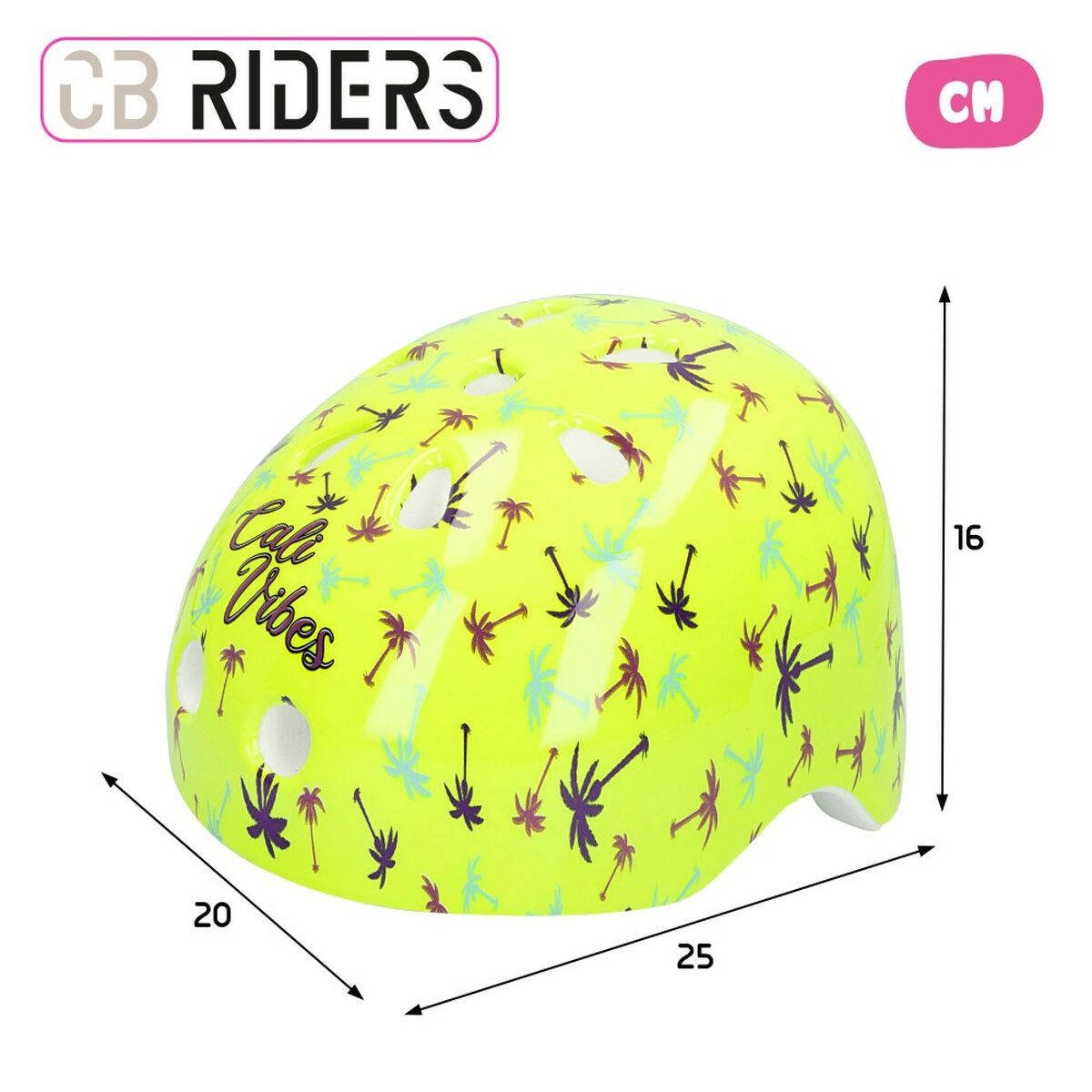 Children’s Cycling Helmet Colorbaby Neon Cali Vibes Yellow (4 Units)