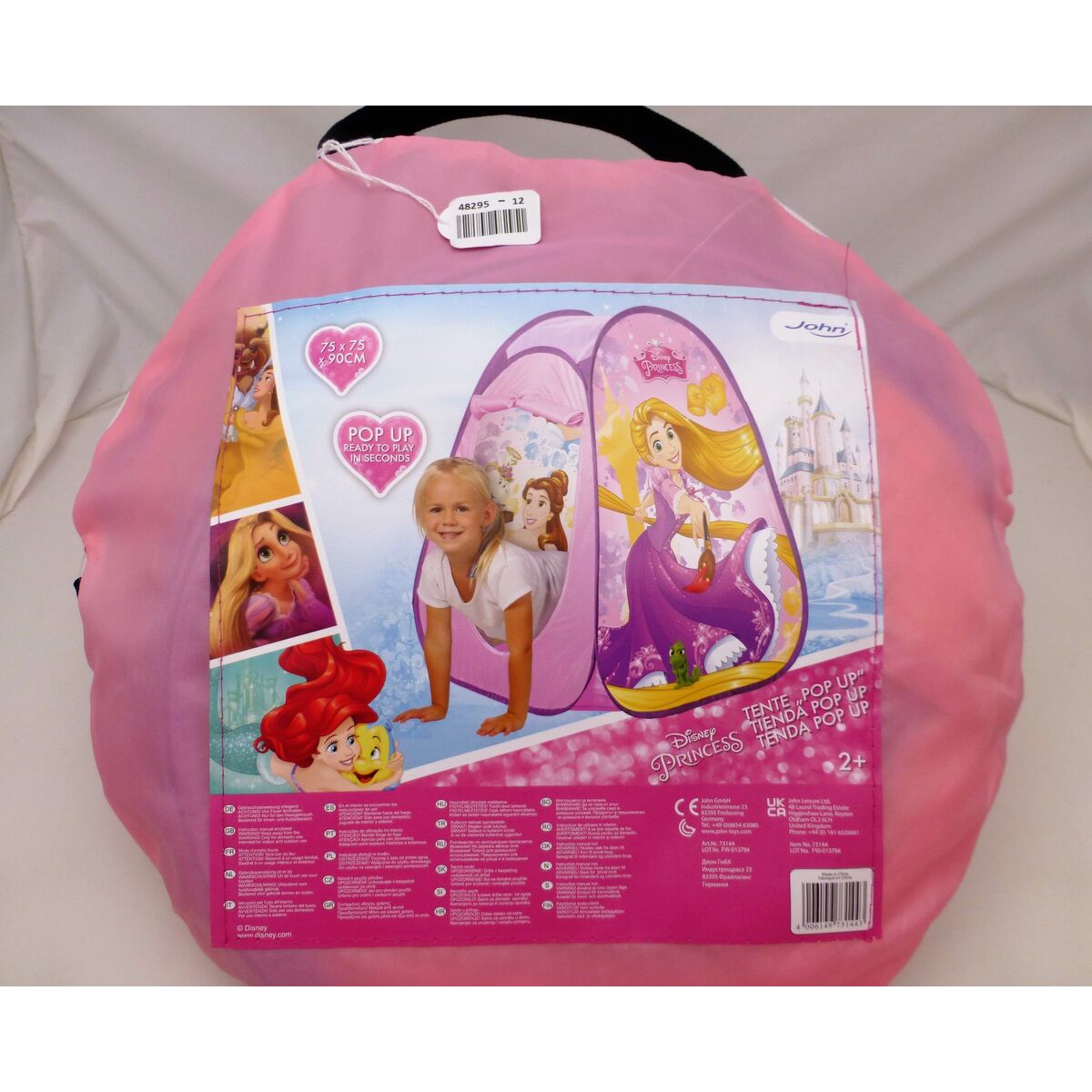 Tent Disney Princess Pop Up 75 x 90 x 75 cm 12 Units