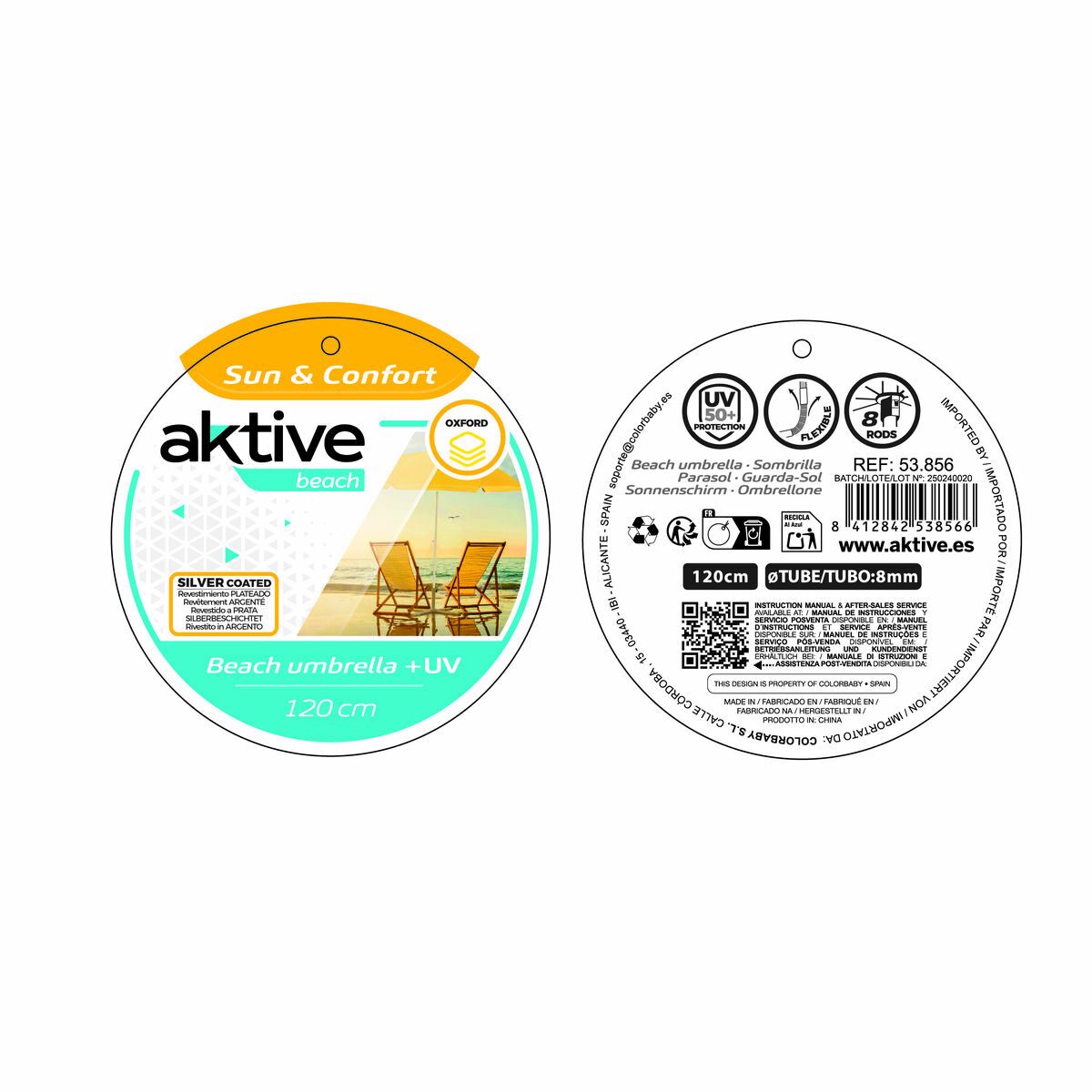 Umbrella Aktive 120 x 87 x 120 cm (6 Units)