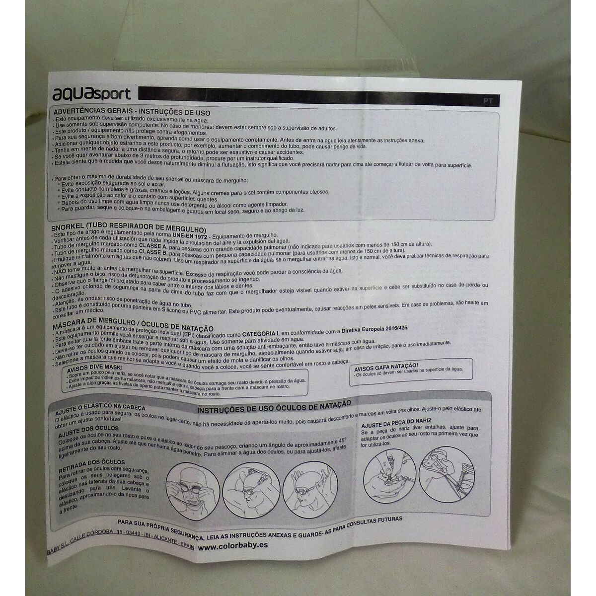 Children’s Swimming Goggles AquaSport (12 Units)