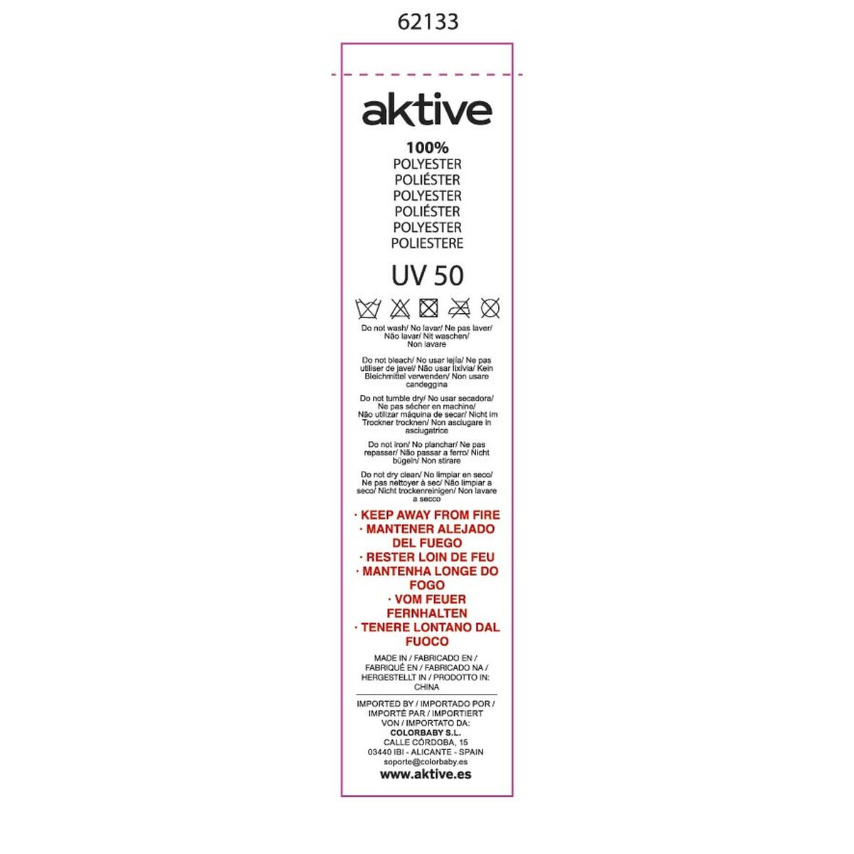 Beach Windscreen Aktive 130 x 72 x 85 cm (6 Units)