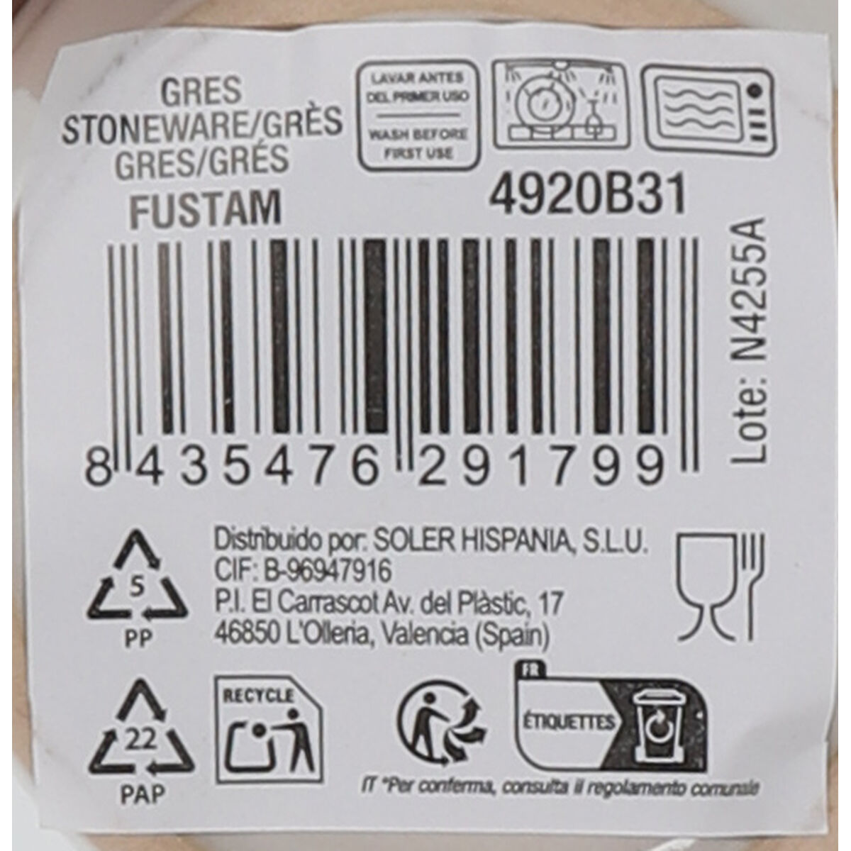 Cup La Mediterrnea Fustam 240 ml (48 Units)