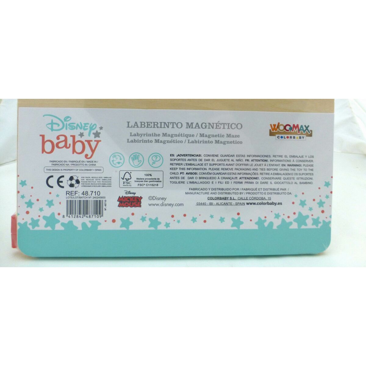 Maze Game Disney Wood 22,5 x 1,5 x 22,5 cm