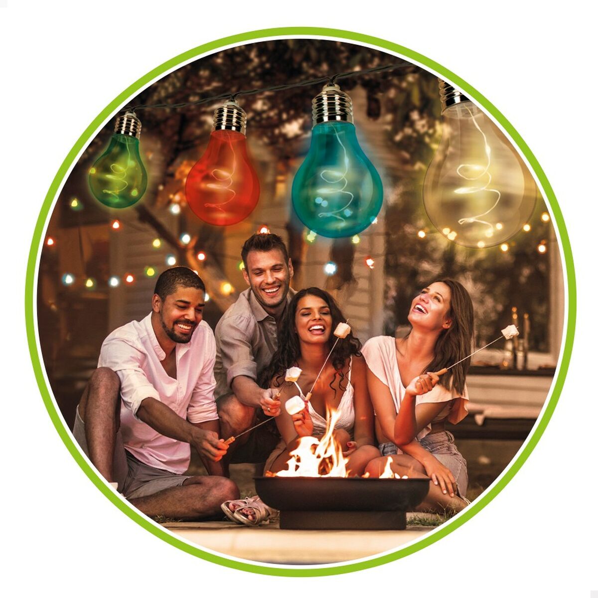 Wreath of LED Balls Aktive LED 160 x 1 x 5,8 cm (6 Units)