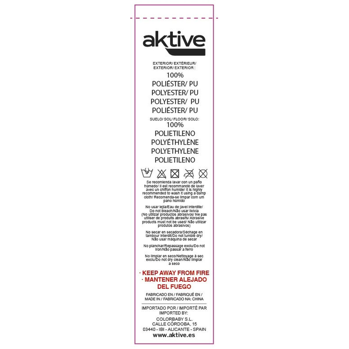 Tent Aktive 240 x 130 x 330 cm (2 Units)