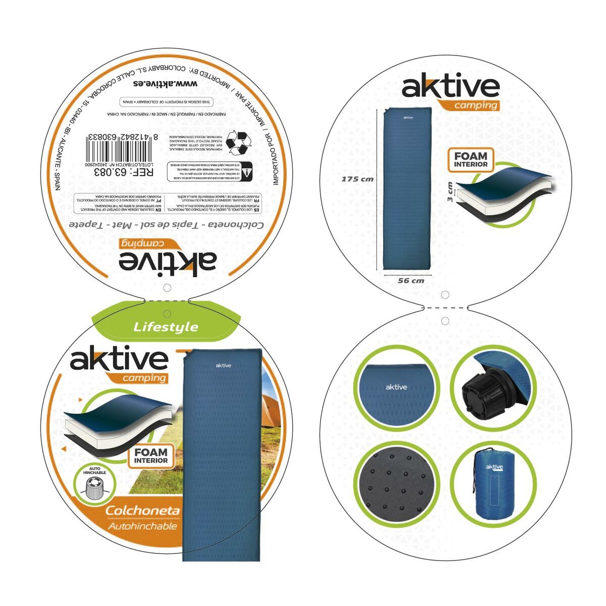 Mat Aktive 175 x 3 x 56 cm