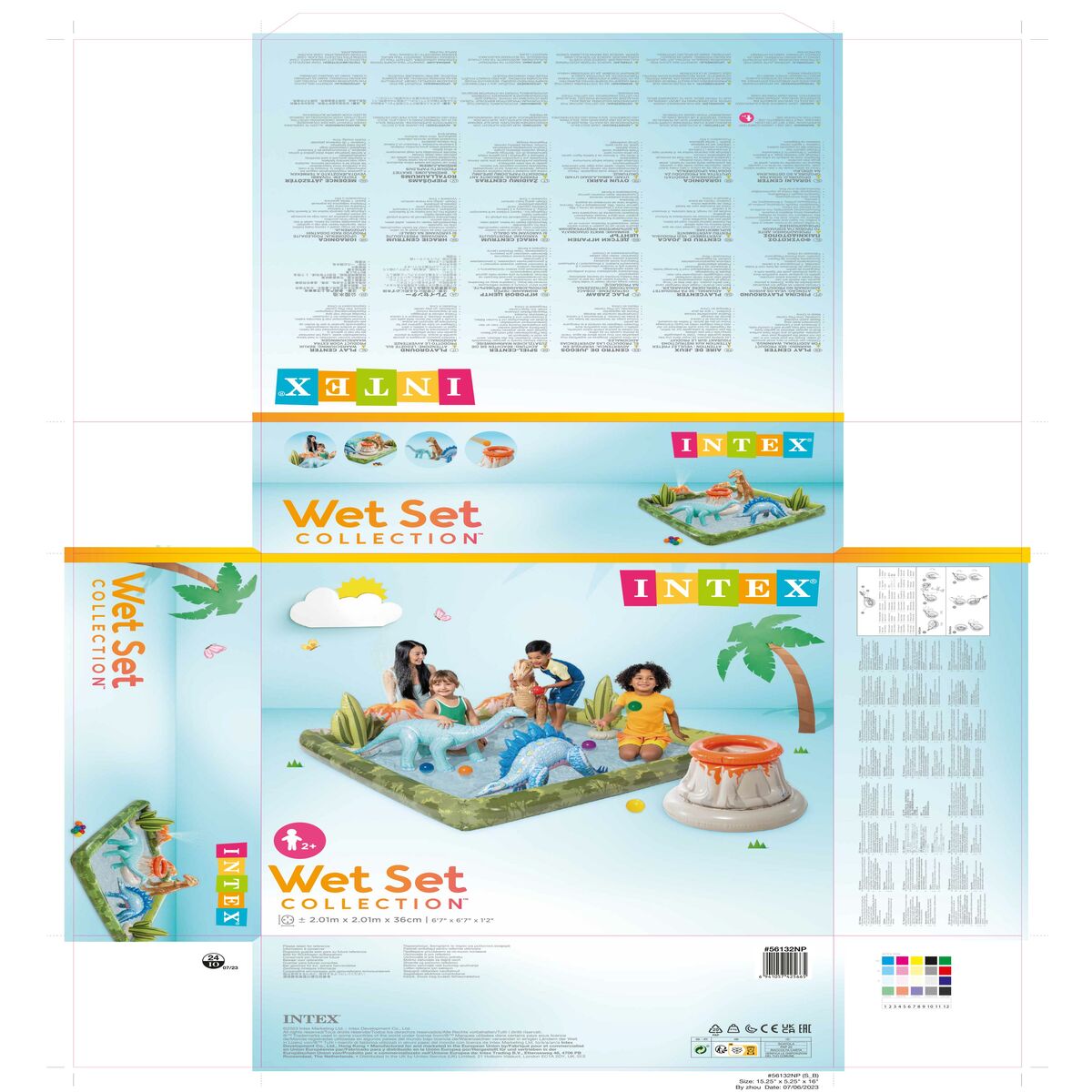 Water Sprinkler and Sprayer Toy Intex PVC 201 x 36 x 201 cm