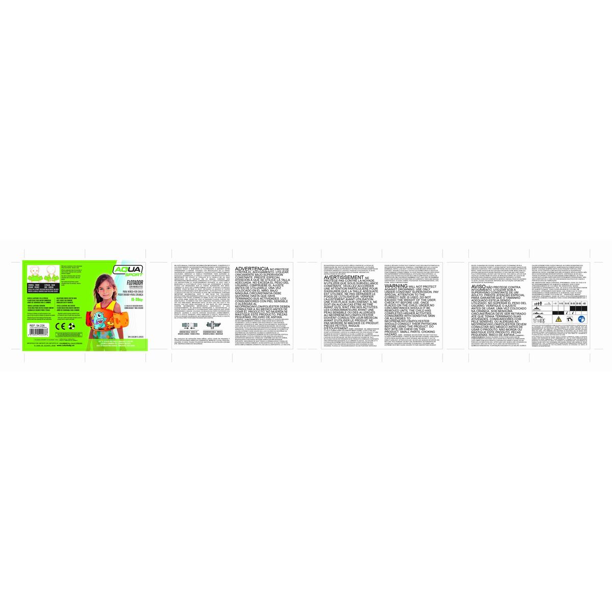 Lifejacket AquaSport 56 x 25 x 20 cm (4 Units)