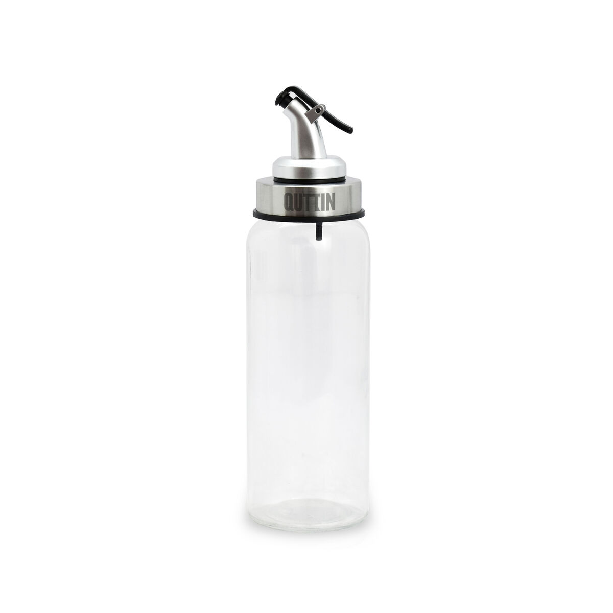 Cruet Quttin Transparent Silver Glass 5,5 x 5,5 x 20,5 cm (12 Units)