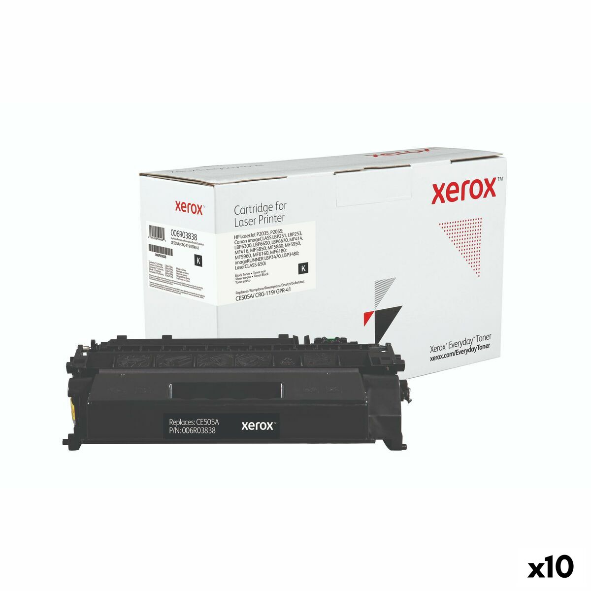 Toner Xerox CE505A Black (10 Units)