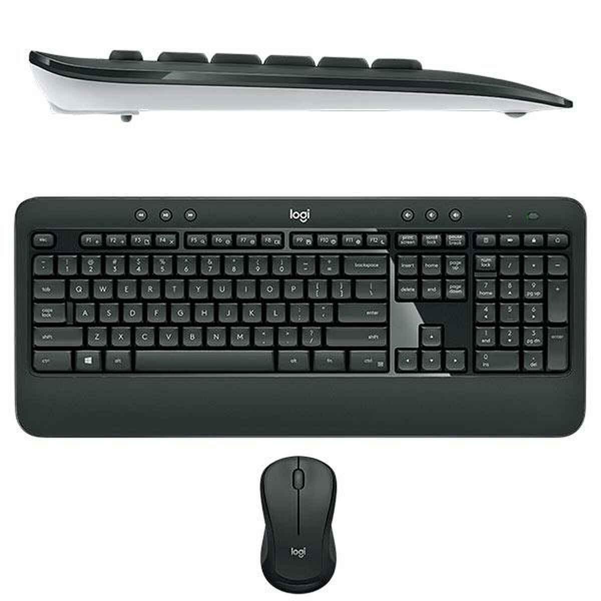 Keyboard and Mouse Logitech MK540 Black Spanish Qwerty (4 Units)