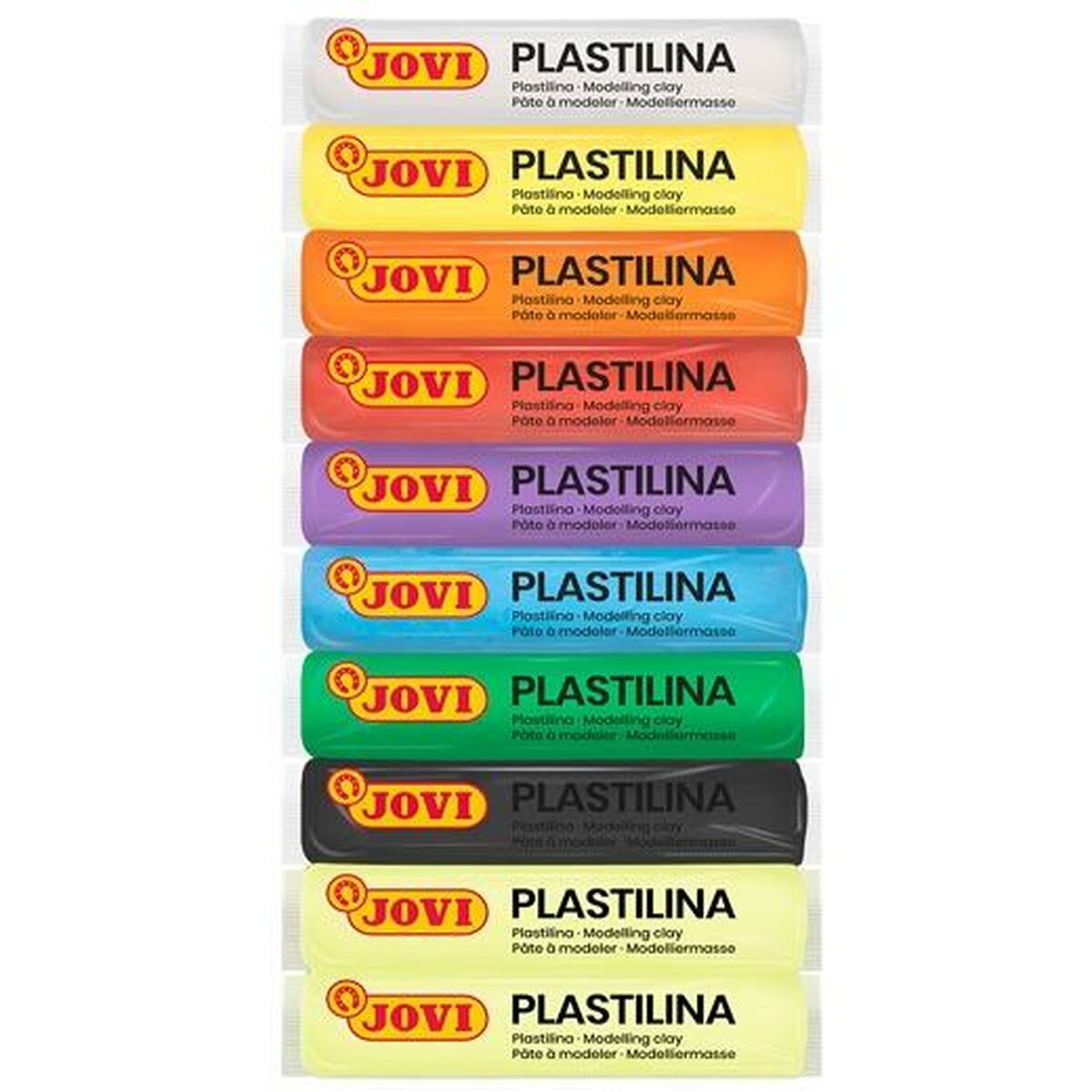 Modelling clay Jovi Multicolour 10 Pieces 12 Pieces