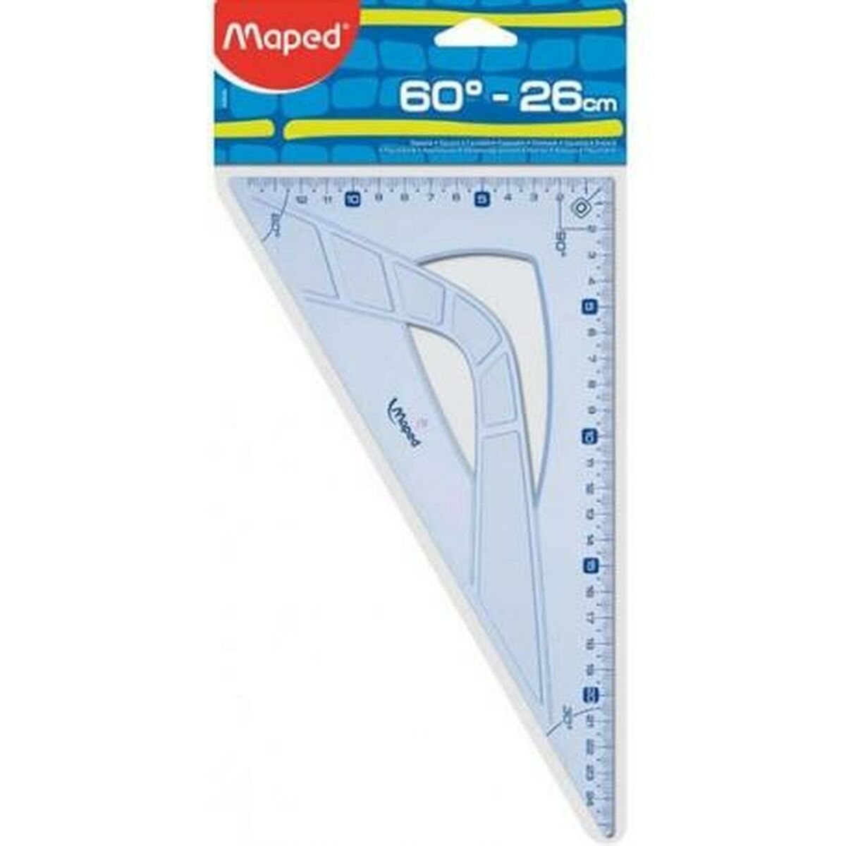 Triangle Maped GEOMETRIC 60 Transparent 26 cm (20 Units)