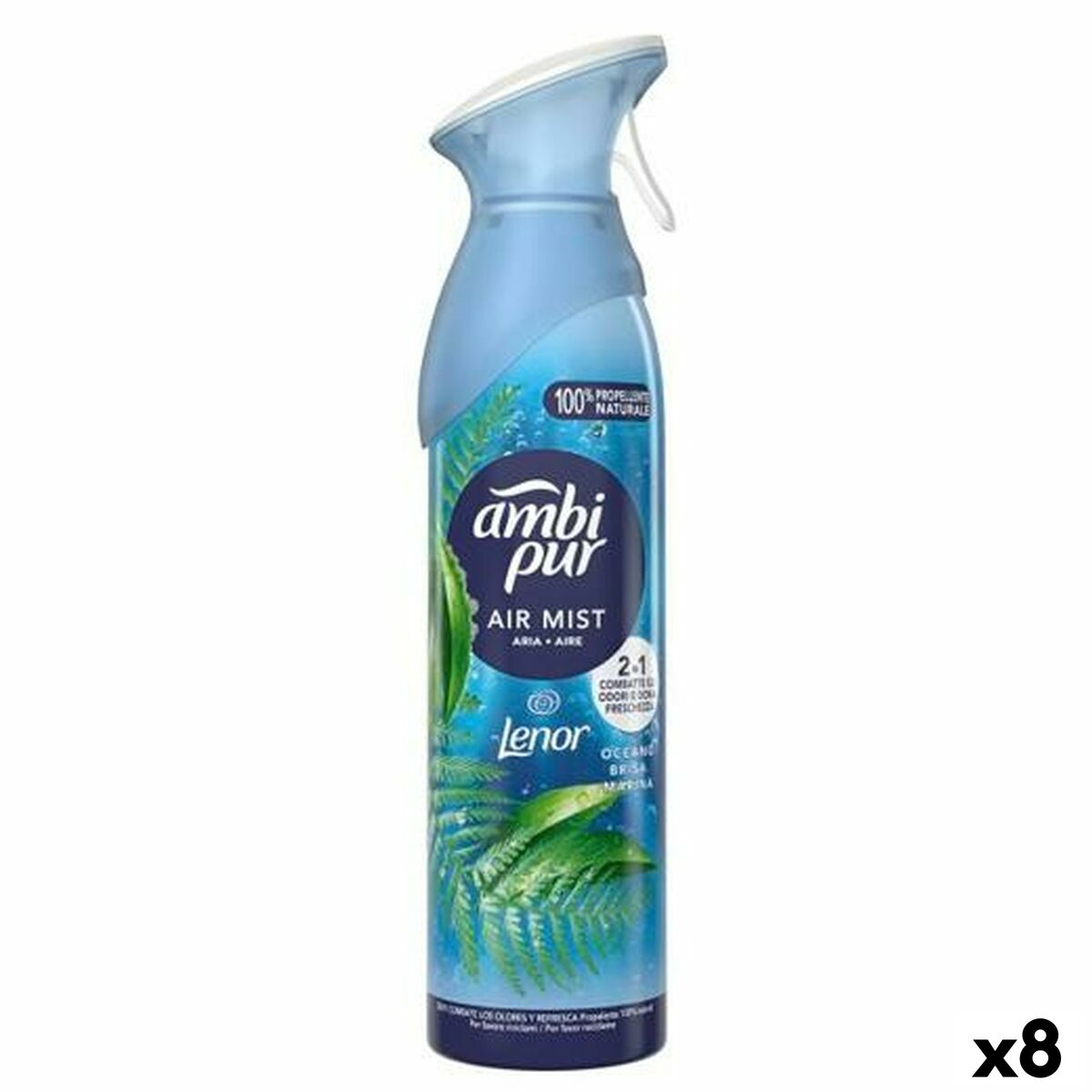Air Freshener Spray Ambi Pur Sea breeze 185 ml (8 Units) Air Freshener Spray Ambi Pur Sea breeze 185 ml (8 Units)