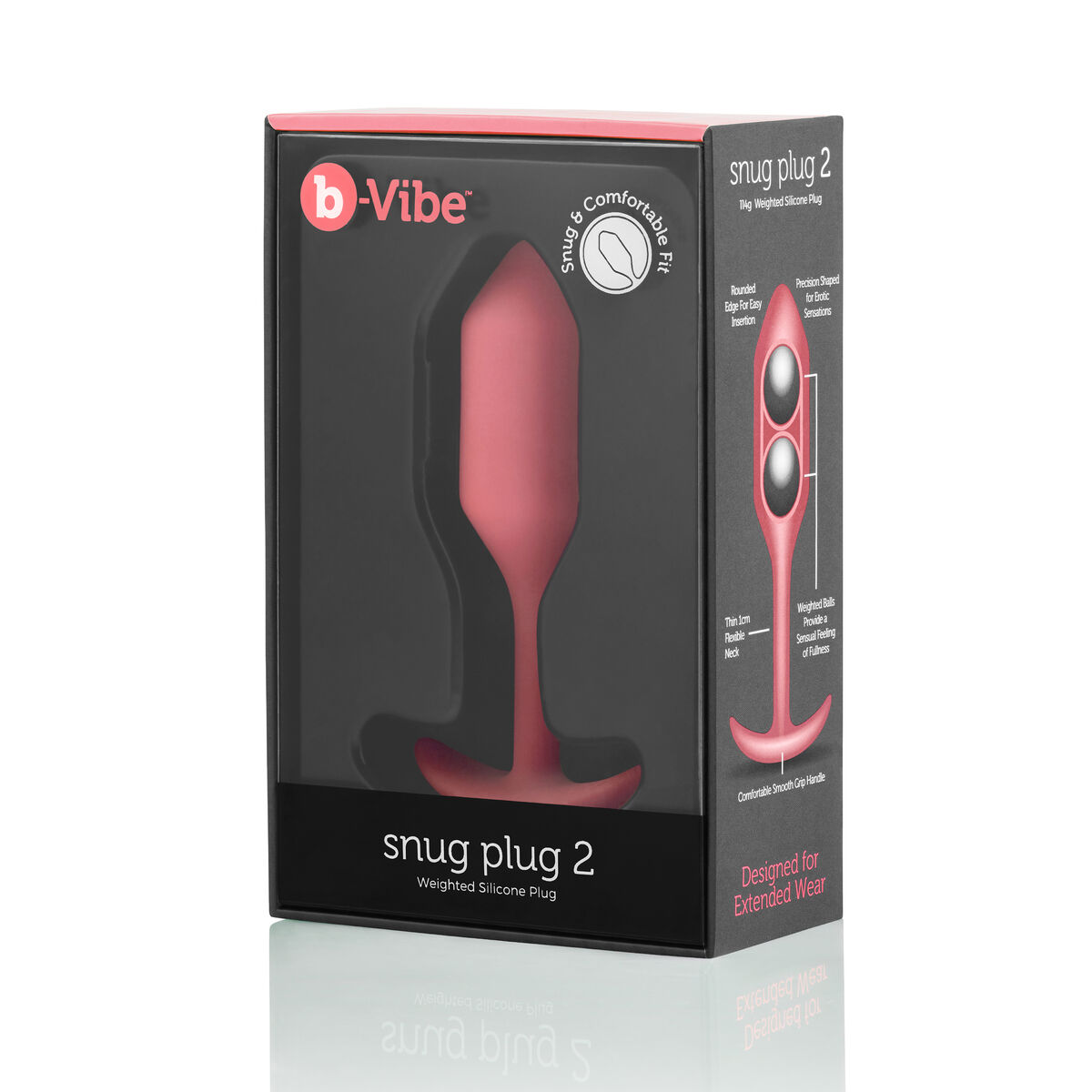Anal plug B-Vibe 2 Orange Coral Anal plug B-Vibe 2 Orange Coral