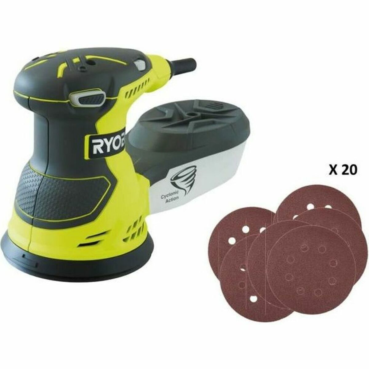 Random orbital sander Ryobi ROS300A 300 W 2,4 mm Random orbital sander Ryobi ROS300A 300 W 2,4 mm