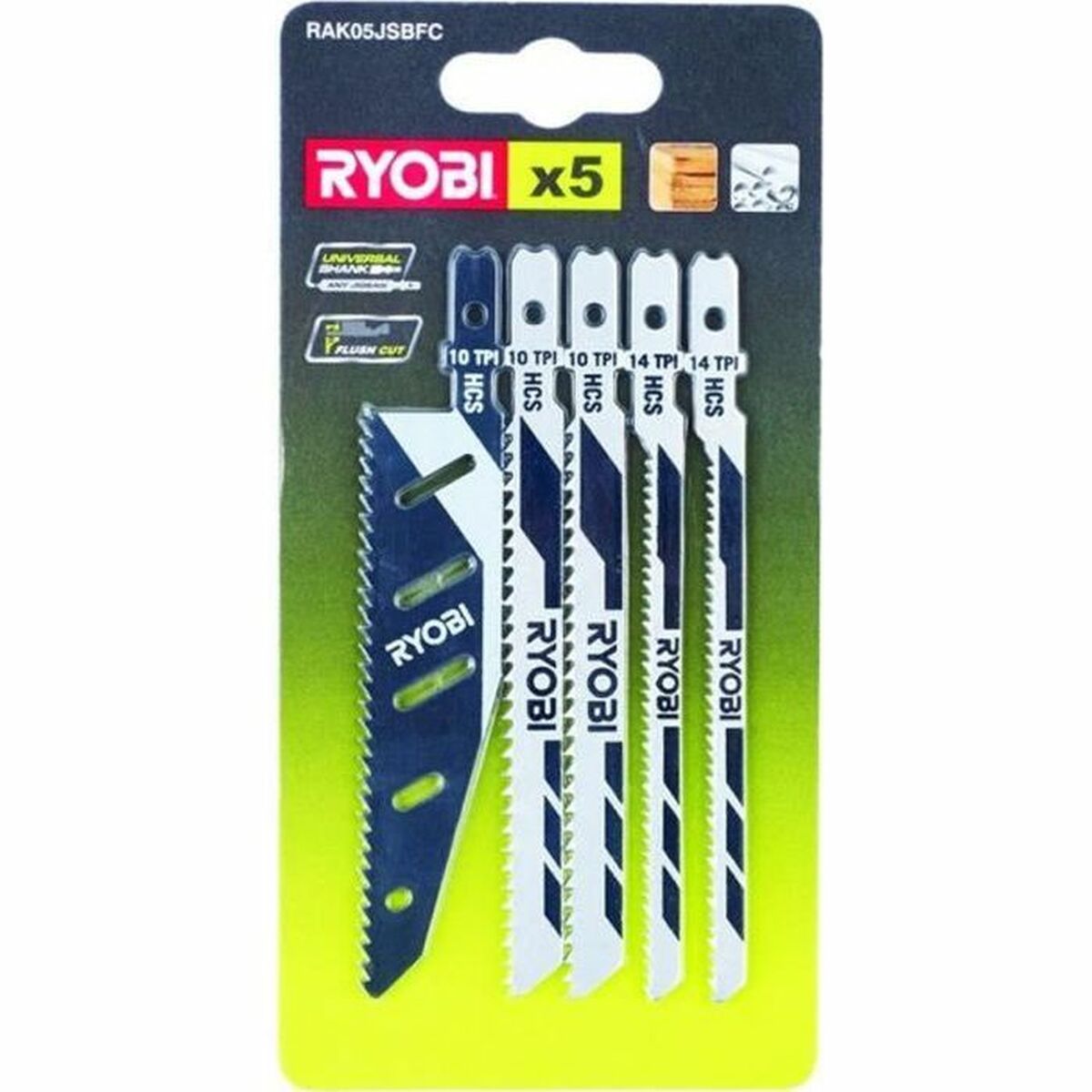 Saw Blade Ryobi FlushCut Jigsaw 5 Pieces Saw Blade Ryobi FlushCut Jigsaw 5 Pieces