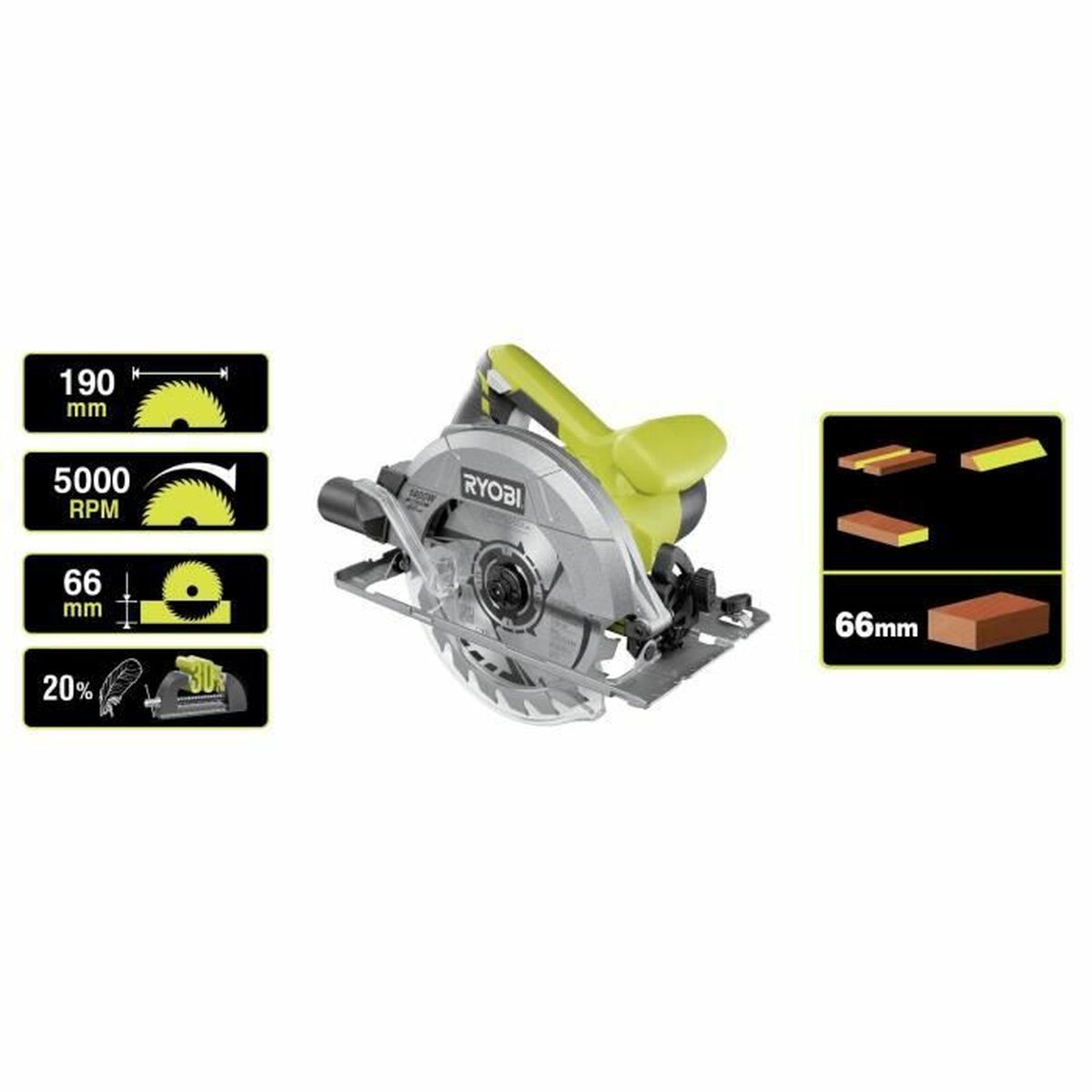 Circular saw Ryobi 1400 W