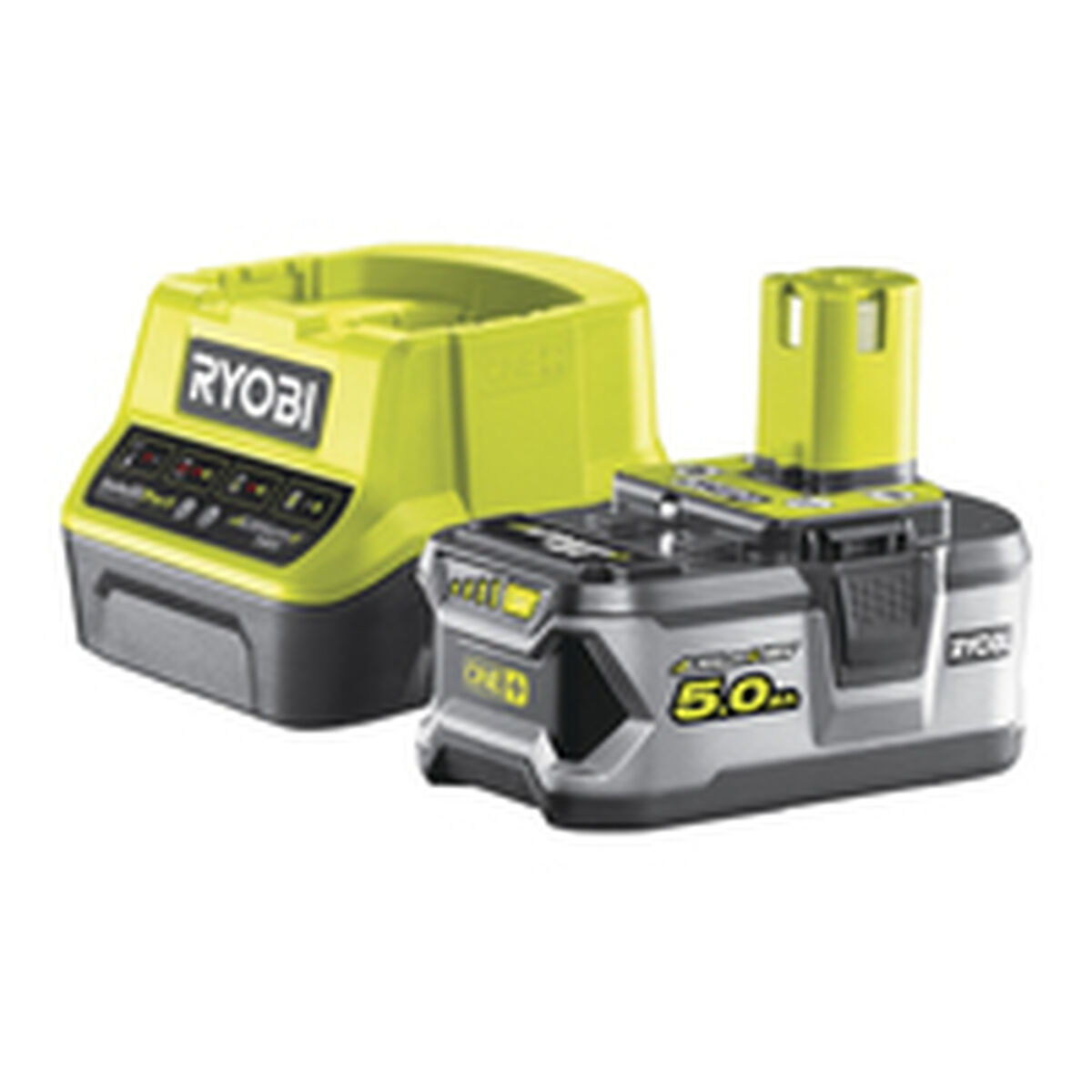 Charger and rechargeable battery set Ryobi 5133003366 5 Ah 18 V