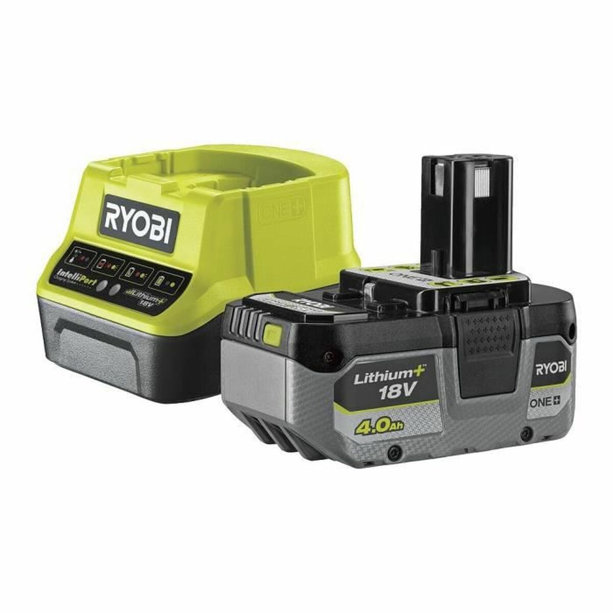 Charger and rechargeable battery set Ryobi 5133005091 4 Ah 18 V Charger and rechargeable battery set Ryobi 5133005091 4 Ah 18 V