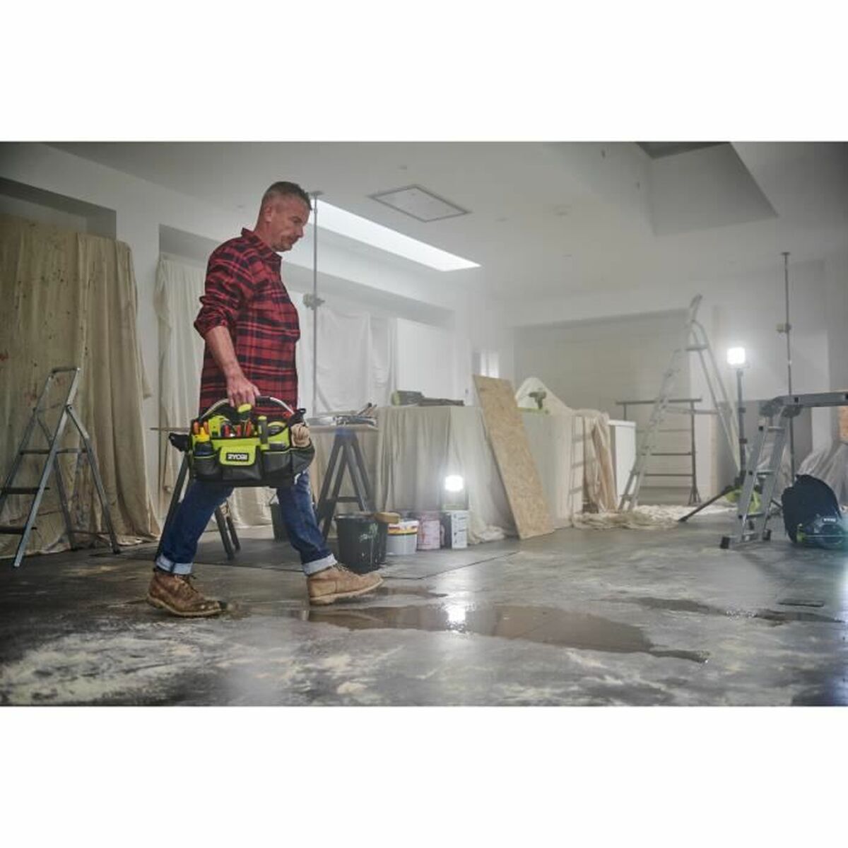 Tool bag Ryobi RBSSOT1 25 x 32 x 20 cm Black/Yellow Polyester 20 L