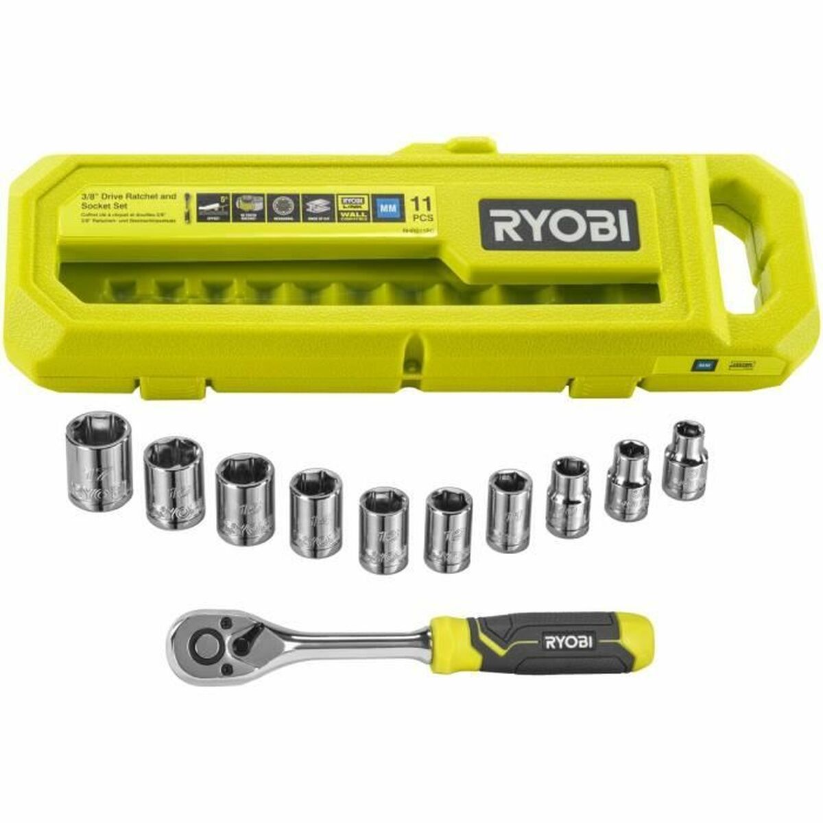 Socket spanner set Ryobi RHRS11PC